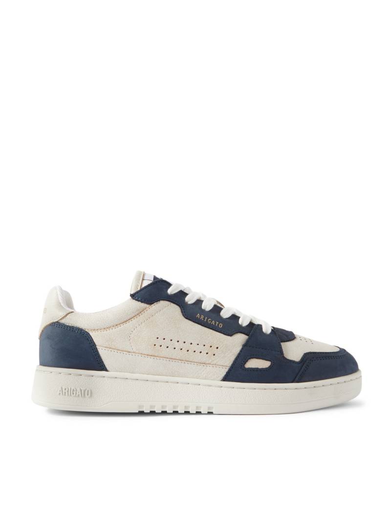 Axel Arigato - Dice Lo Suede-Trimmed Leather Sneakers - Men - Neutrals - EU 46 von Axel Arigato