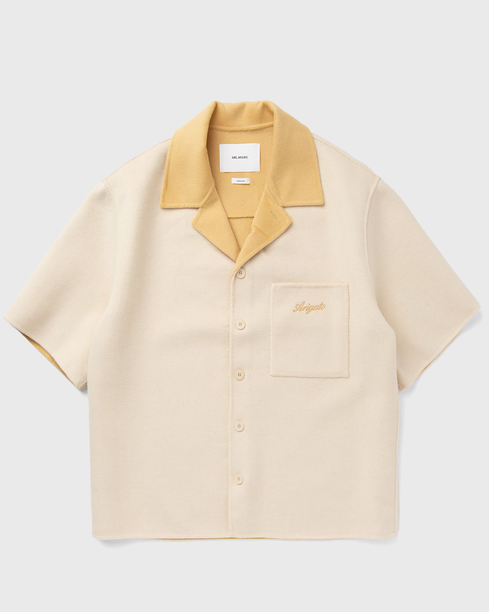 Axel Arigato Holiday Shirt men Shortsleeves beige in Größe:XL von Axel Arigato