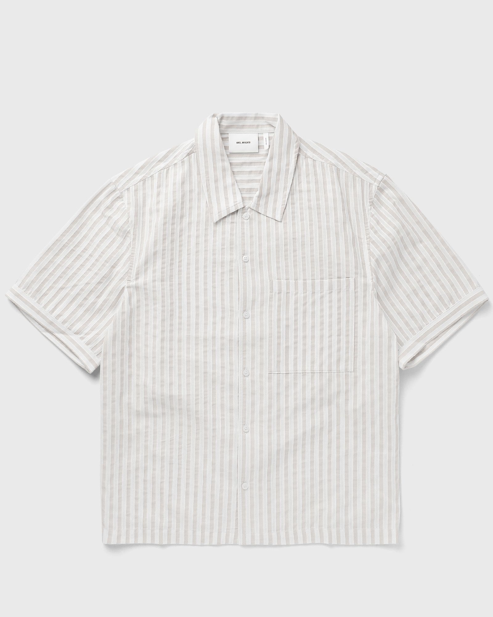 Axel Arigato Lido Striped Shirt men Shortsleeves beige in Größe:L Axel Arigato Lido Striped Shirt men Shortsleeves beige in Größe:L von Axel Arigato
