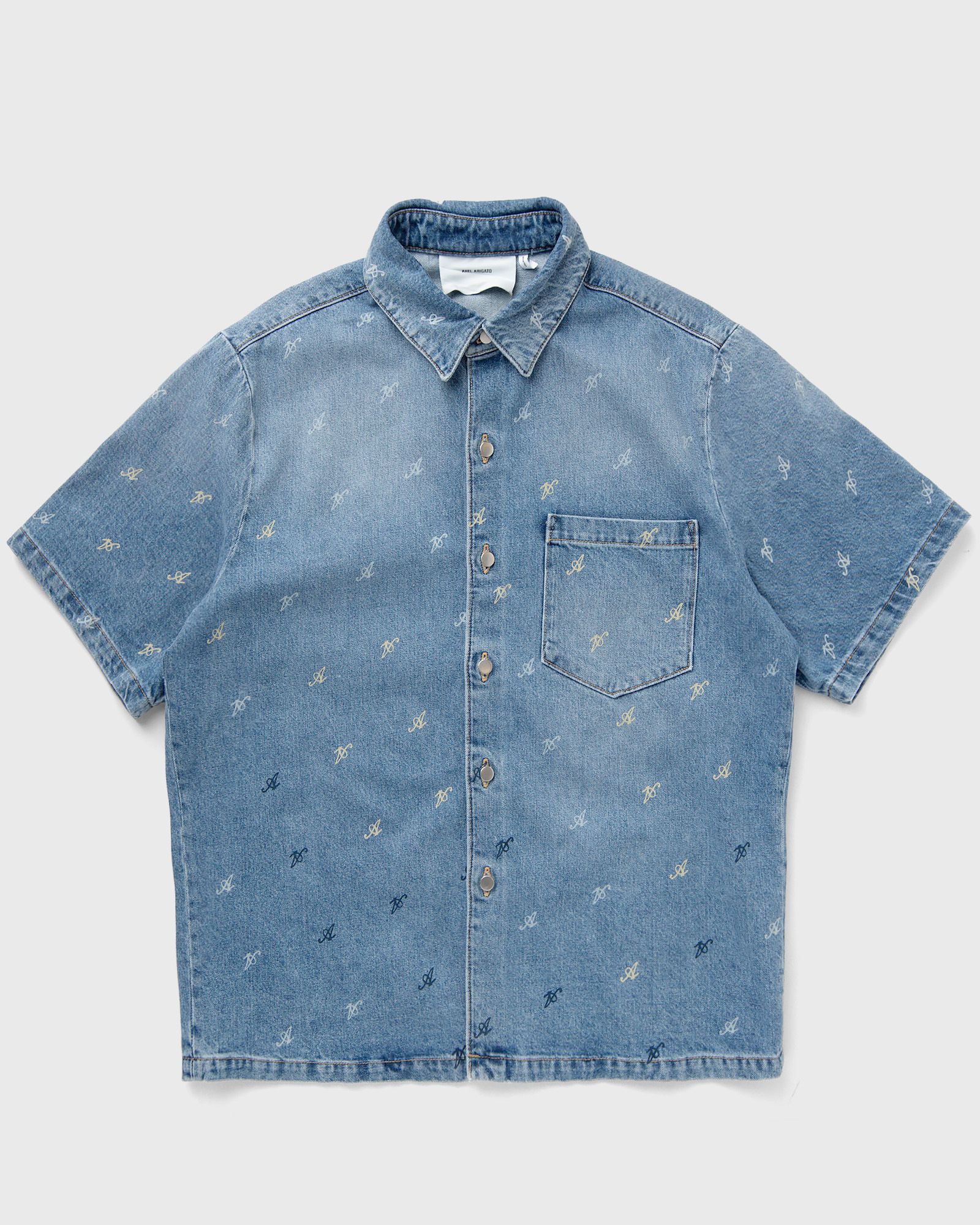 Axel Arigato Miles Shirt men Shortsleeves blue in Größe:S von Axel Arigato