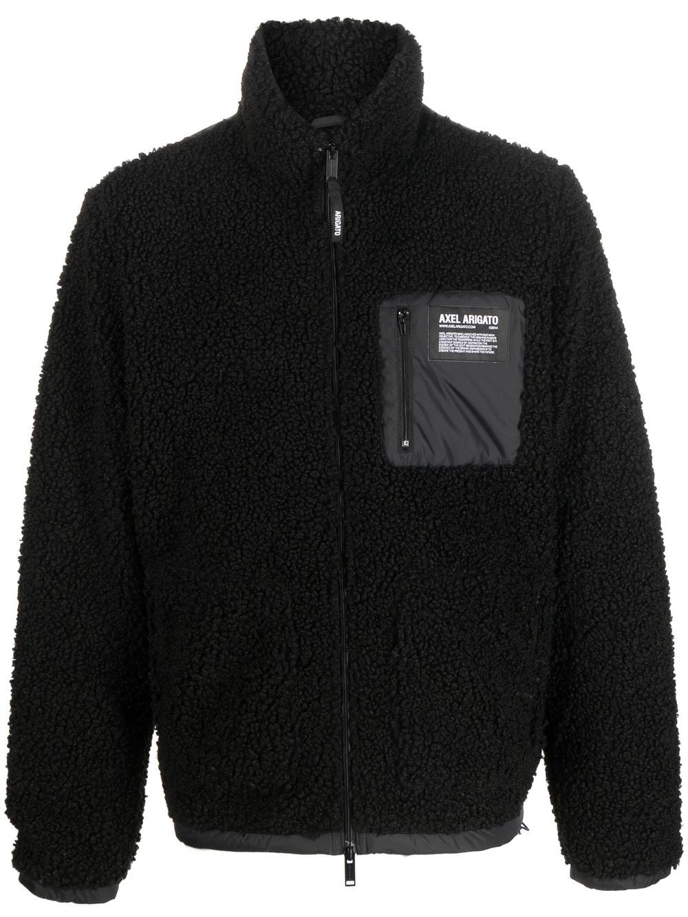 Axel Arigato Fleecejacke mit Logo-Patch - Schwarz von Axel Arigato