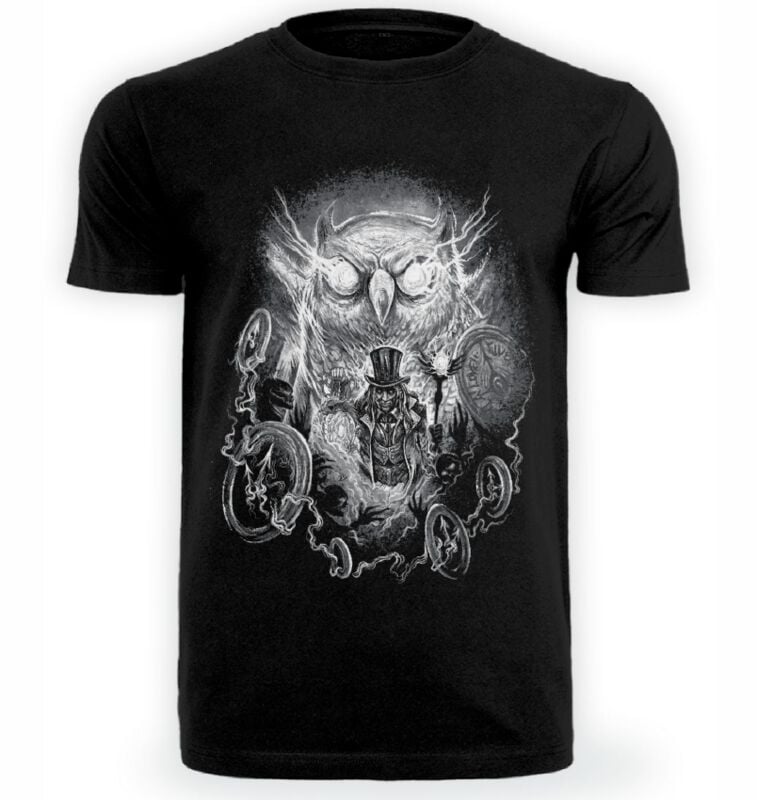 Axel Hermann - Gothic T-Shirt - Time Flies - S bis 4XL - für Männer - Größe 4XL - schwarz von Axel Hermann