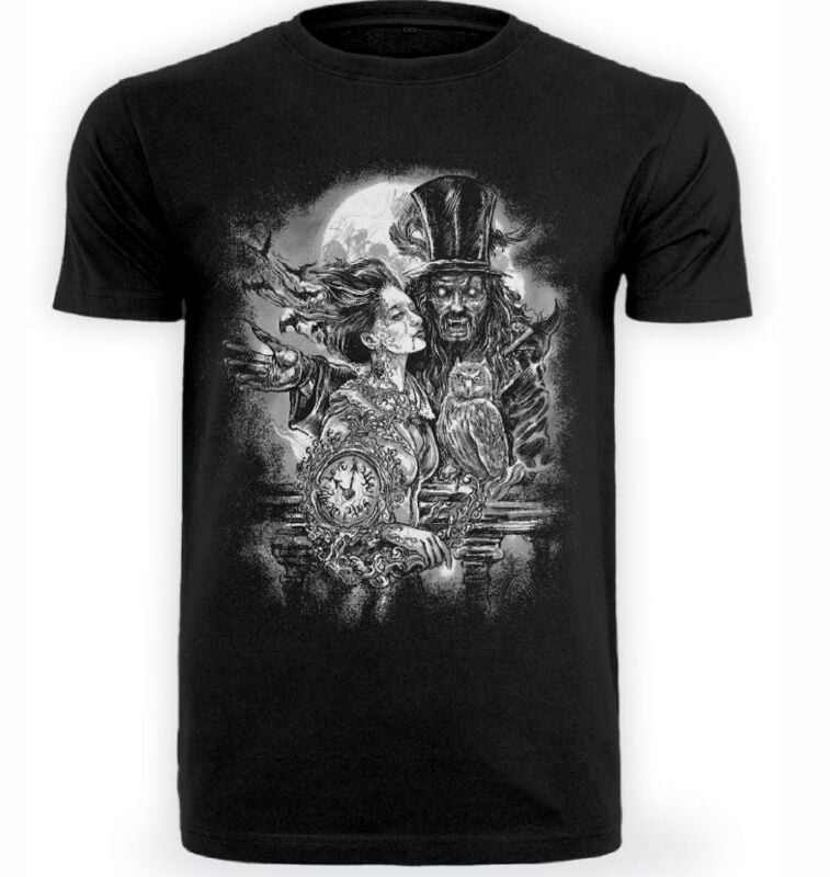 Axel Hermann - Gothic T-Shirt - Vampire Date - S bis 5XL - für Männer - Größe 5XL - schwarz von Axel Hermann