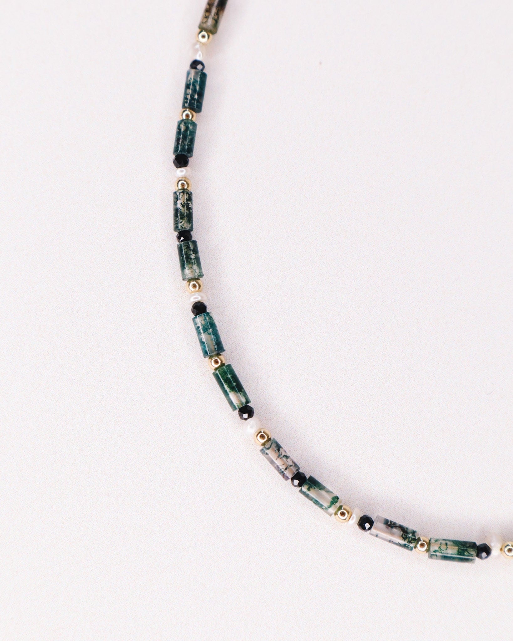 Grüne Jesiden, Perlenkette, Steinkette, Perlenkette Für Herren, Gold, Silber, Herrenschmuck, Geschenkidee Männer, Weihnachtsgeschenk Schmuck von AxelleJoly