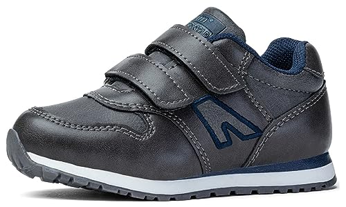 Axim Jungen Sneakers Kinder Turnschuhe Klettverschluss-Schuhe für Jungen (Schwarz, eu_Footwear_Size_System, Big_Kid, Numeric, medium, Numeric_35) von Axim