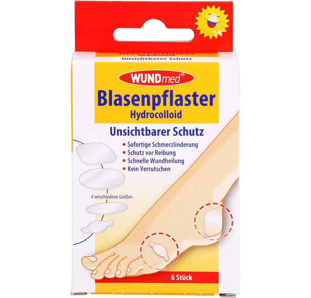 Axisis GmbH Blasenpflaster Pflaster gegen Blasen (Spar-Set, 6 St., pflegend), Behandlung und Vorbeugung von Blasen entwickelt wurde von Axisis GmbH