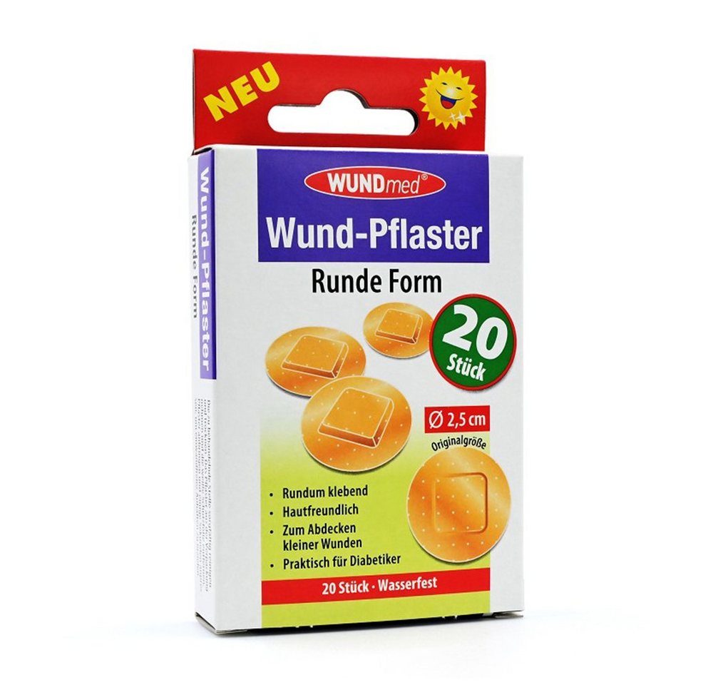 Axisis GmbH Pflaster WUNDPFLASTER 2,5 cm rund, 20 St (20 St) von Axisis GmbH