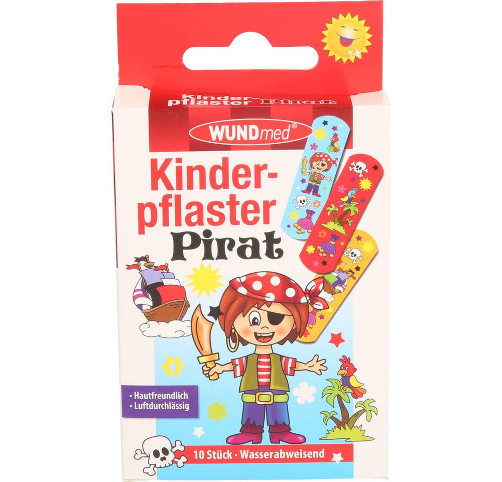 Axisis GmbH Wundpflaster Kinderpflaster Piraten (Spar-Set, 1 St., pflegend), Unterstützt die Wundheilung durch optimale Belüftung von Axisis GmbH