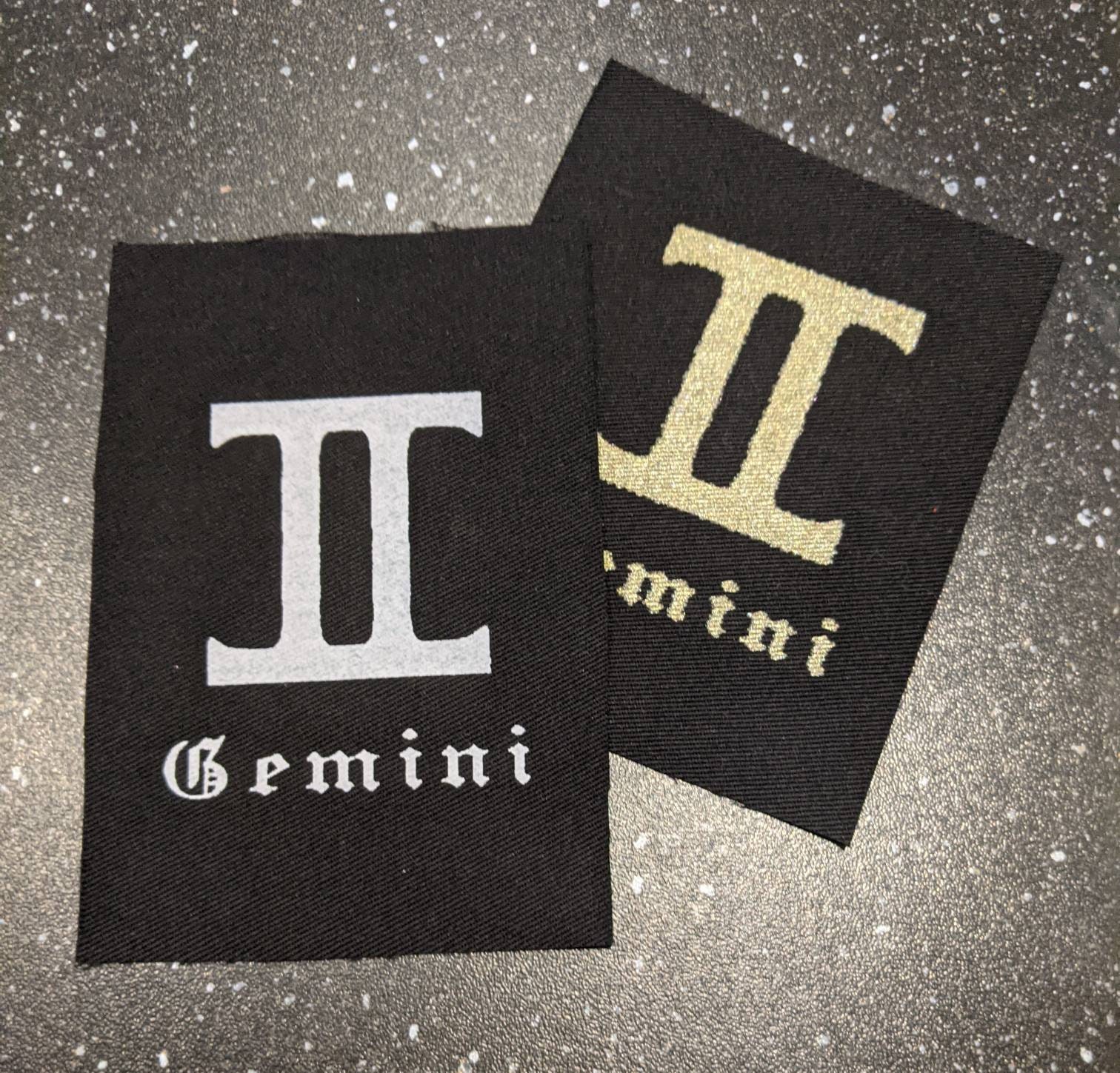 Gemini Sternzeichen Stoffpatch von AxleHouseDesigns