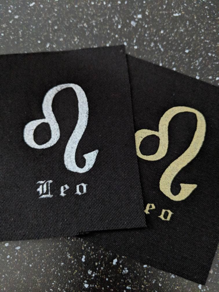 Löwe Sternzeichen Stoffpatch von AxleHouseDesigns