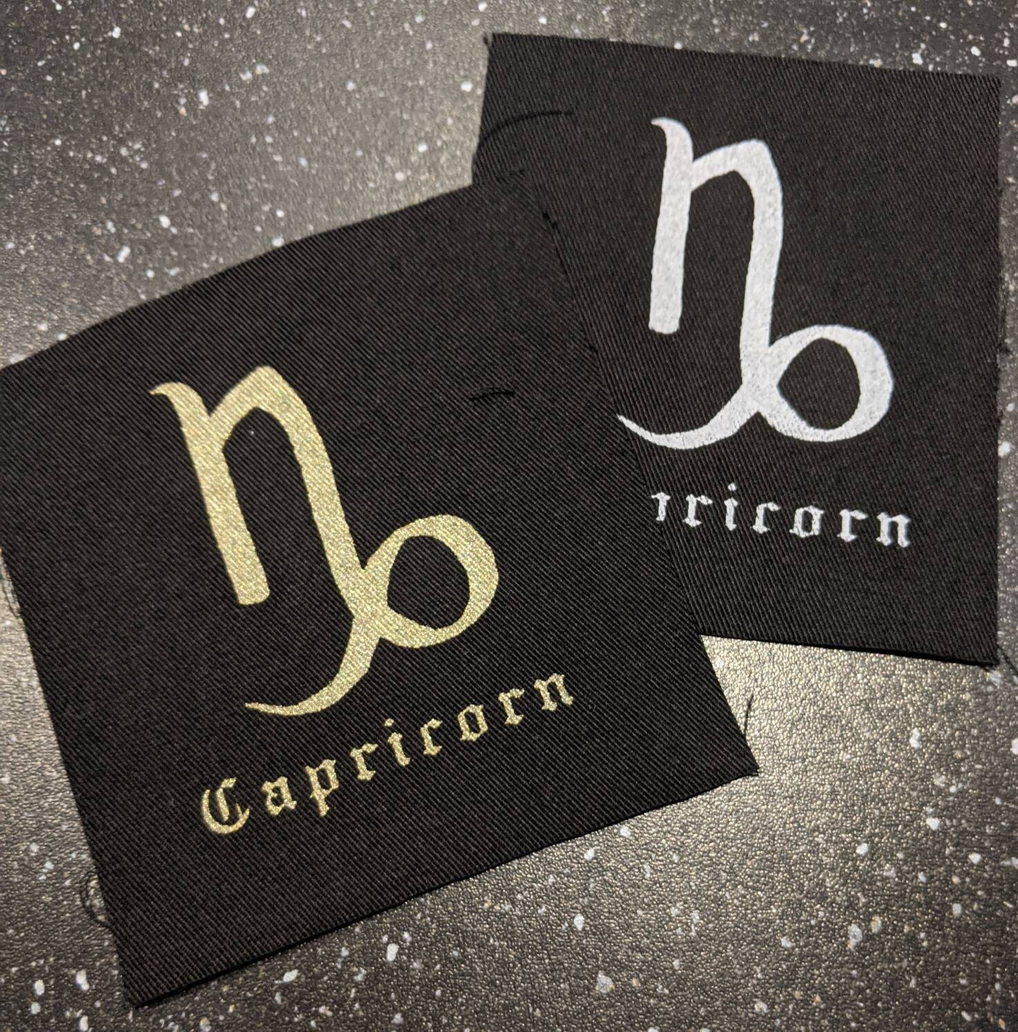 Steinbock Sternzeichen Stoffpatch von AxleHouseDesigns