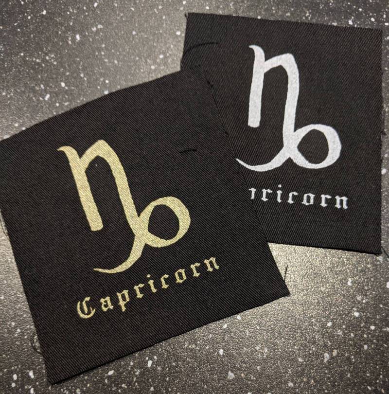 Steinbock Sternzeichen Stoffpatch von AxleHouseDesigns