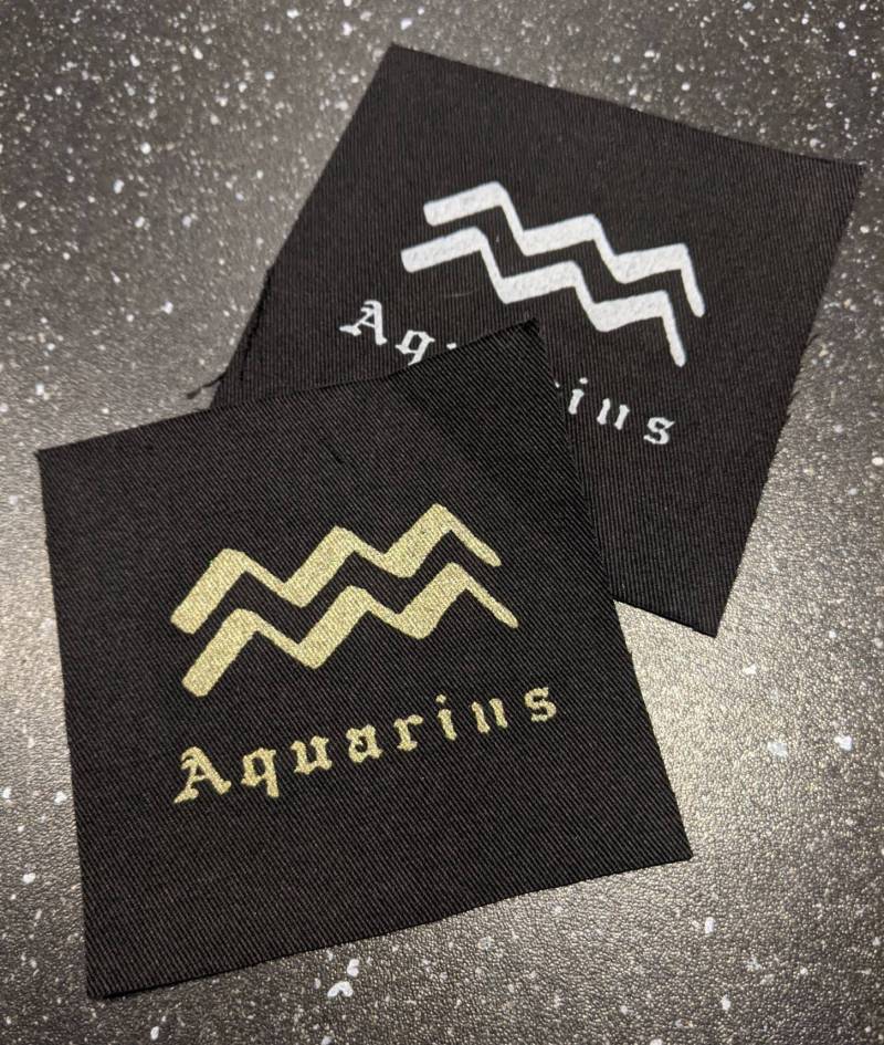 Wassermann Sternzeichen Stoffpatch von AxleHouseDesigns