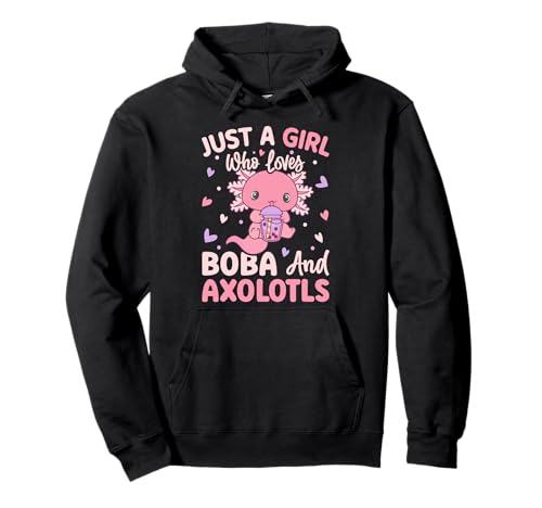 Nur EIN Mädchen, das Axolotls liebt. Cute Axolotl Kawaii Pullover Hoodie von Axolotl Amphibien Designs und Geschenkideen