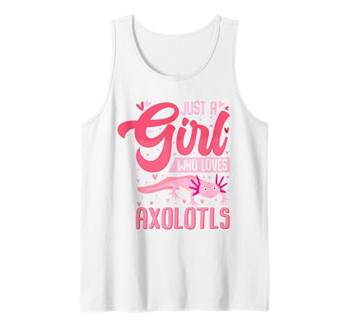 Nur EIN Mädchen, das Axolotls liebt. Cute Axolotl Kawaii Tank Top von Axolotl Amphibien Designs und Geschenkideen