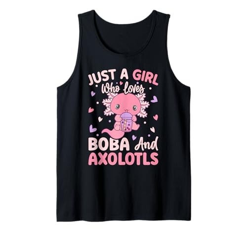Nur EIN Mädchen, das Axolotls liebt. Cute Axolotl Kawaii Tank Top von Axolotl Amphibien Designs und Geschenkideen