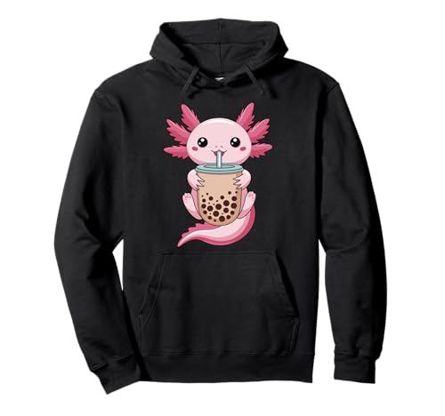 Axolotl Bubble Boba Tea Anime Cute Kawaii Axolotl für Kinder Pullover Hoodie von Axolotl Bubble Boba Tea Anime Cute Axolotl Design