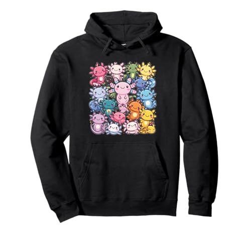 Axolotl Süße Axolotls Of The World Kawaii für Kinder Pullover Hoodie von Axolotl Cute