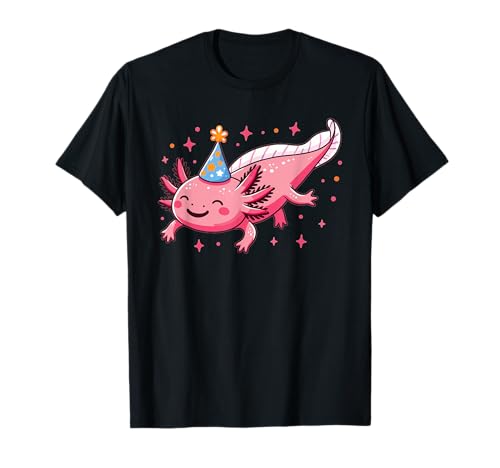 Axolotl zum Geburtstag für Kinder ein Geburtstags Axolotl T-Shirt von Axolotl Geburtstags Geschenk süße Tiere