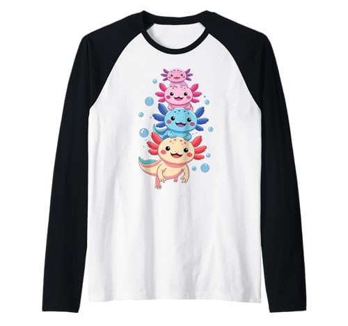 Axolotl Kawaii Anime Cute Axolotls for Boys Girls Men Kids Raglan Axolotl Kawaii Anime Cute Axolotls for Boys Girls Men Kids Raglan von Axolotl Kawaii Anime Cute Axolotls Design