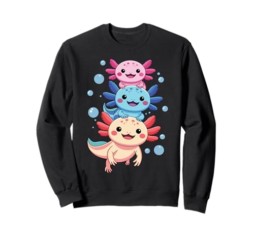 Axolotl Kawaii Anime Cute Axolotls for Boys Girls Men Kids Sweatshirt von Axolotl Kawaii Anime Cute Axolotls Design