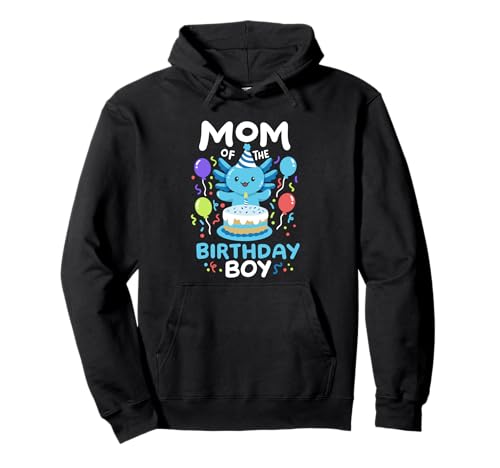 Mutter des Geburtstags Junge Kinder Axolotl Bday Family Matching Pullover Hoodie von Axolotl Kids Birthday Party Apparel Gifts Store