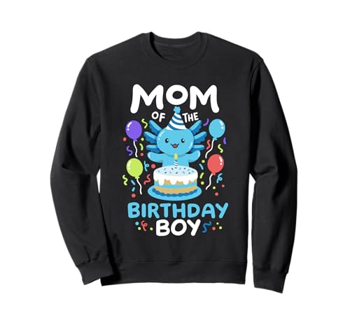 Mutter des Geburtstags Junge Kinder Axolotl Bday Family Matching Sweatshirt von Axolotl Kids Birthday Party Apparel Gifts Store