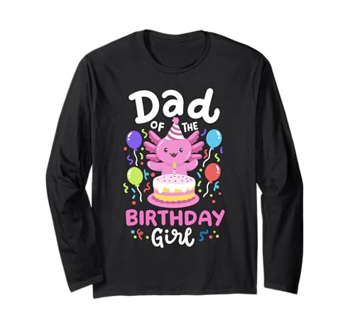 Vater des Geburtstagskindes Axolotl Bday Family Matching für Kinder Langarmshirt Vater des Geburtstagskindes Axolotl Bday Family Matching für Kinder Langarmshirt von Axolotl Kids Birthday Party Apparel Gifts Store