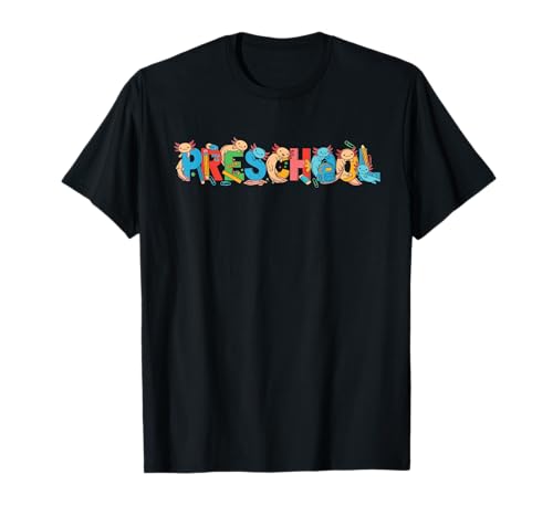 Lustige Axolotl Vorschule Pre K Back to School Kinder Jungen Mädchen T-Shirt Lustige Axolotl Vorschule Pre K Back to School Kinder Jungen Mädchen T-Shirt von Axolotl Lover First Day of School Preschool Outfit