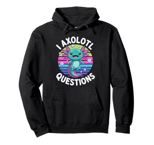 I Axolotl Questions Kinder Amphibien Wortspiel Pullover Hoodie von Axolotl Wordplay Design for Kids