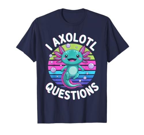 I Axolotl Questions Kinder Amphibien Wortspiel T-Shirt von Axolotl Wordplay Design for Kids