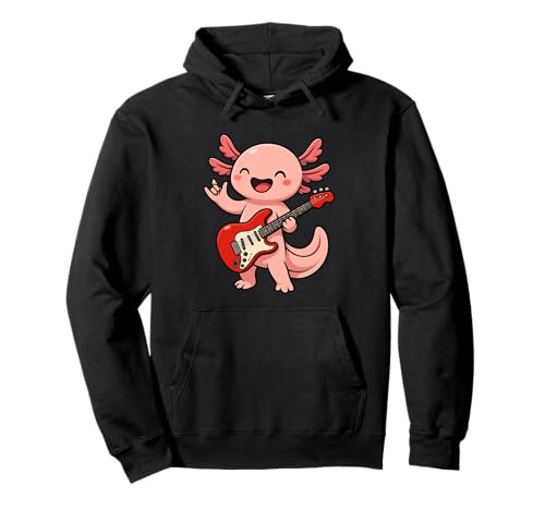 Axolotl Animal Lover E-Gitarre Musik Jungen Mädchen Kinder Pullover Hoodie von AxolotlAxis1