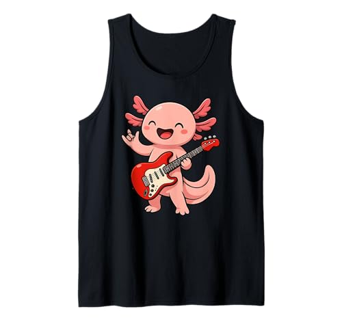 Axolotl Animal Lover E-Gitarre Musik Jungen Mädchen Kinder Tank Top von AxolotlAxis1