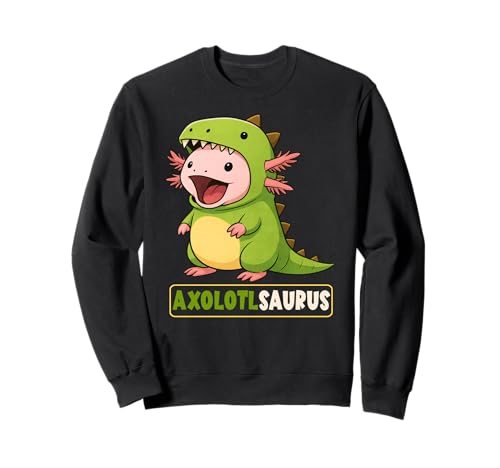 Axolotl Dinosaurier Kostüm Trex Axolotl Saurus Jungen Mädchen Kinder Sweatshirt von AxolotlAxis1