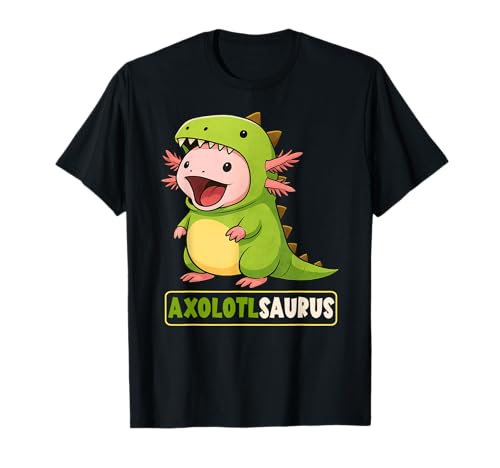 Axolotl Dinosaurier Kostüm Trex Axolotl Saurus Jungen Mädchen Kinder T-Shirt von AxolotlAxis1