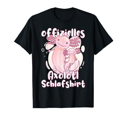 Axolotl Baby schlafen Schlafanzug T-Shirt von Axolotls Nachthemd Geschenkidee