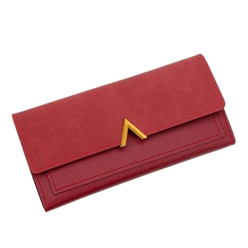 Einfache Brieftasche Langes PU-Leder-Multicard-Halter, Kupplung Beutel Mit Mehreren Kartensteckplätzen Für Den Täglichen Gebrauch,Style 4 von Axrrl