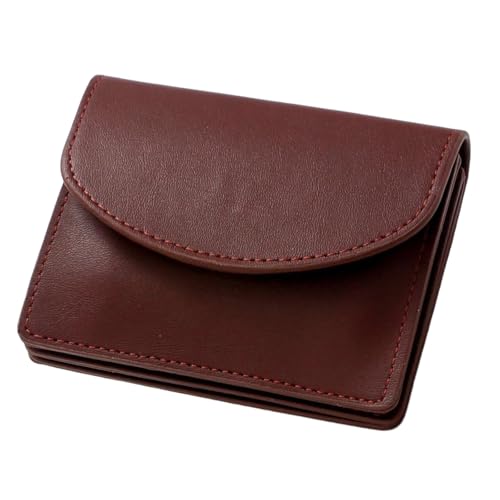 Frauen Kurze Erbringung Bonbonfarbe Kleiner Kartenhalter Mit Münzgrundstücke, Multi-Karten-Slots, PU-Leder Für Den Täglichen Gebrauch,Style 3 von Axrrl