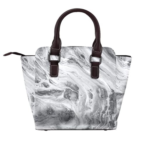 Handtasche Für Frauen - Vielseitige Topgriff Geldbörse Mit Verstellbarem Riemen Alltäglicher Umhängetaschen Crossbody -Fächer,Schwarz von Axrrl