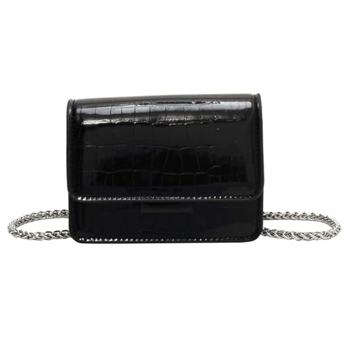 Messenger Bag Mit Großem Fassungsvermögen, Umhängetasche Aus PU-Leder Für Damen, Handtasche Den Abend Und Alltag,Schwarz von Axrrl