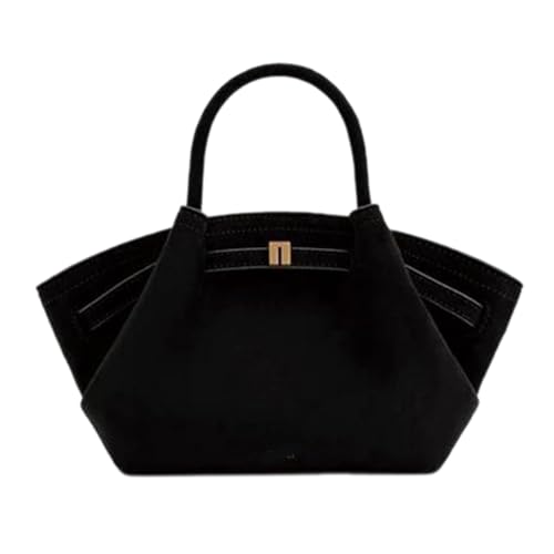 PU Leder -Knödel Umhängetasche Für Frauen Kleiner Crossbody Satchel -Geldbörse Mit Verstellbarem Riemen, Lässige Tägliche Telefonhandtasche,Schwarz von Axrrl