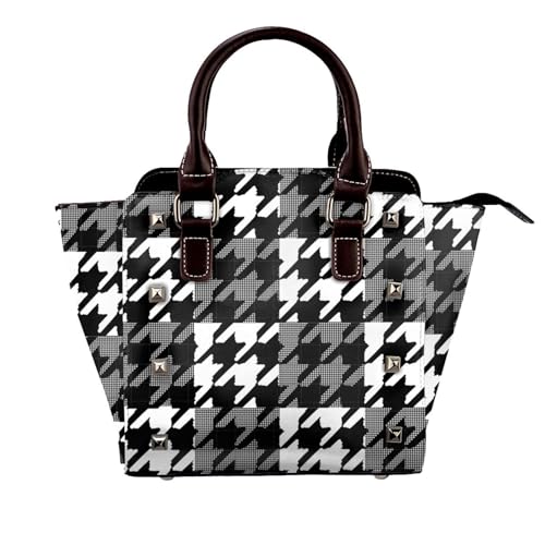 Top Griff Satchel Handtasche - Crossbody -Umhängetasche Mit Verstellbarem Gurt PU Ledertasche Für Frauen,Schwarz von Axrrl