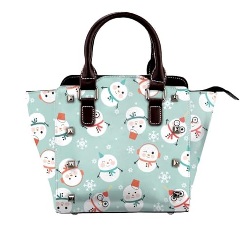 Winter Handtasche Satchel Mit Oberster Griff Verstellbarer Schultergurt Geldbeutel Für Die Weihnachtszeit, Jeden Tag,Grün von Axrrl