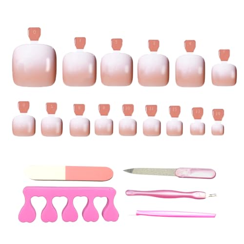 Axvxby 120 Stück Falsche Fußnägel Tips Kit mit 12 Größen Künstlich Zehennägel zum Aufkleben Press on Toenails Wiederverwendbar Kurz Acryl Künstlich Fußnägel Tips für Damen Frauen Nagelkunst DIY Axvxby 120 Stück Falsche Fußnägel Tips Kit mit 12 Größen Künstlich Zehennägel zum Aufkleben Press on Toenails Wiederverwendbar Kurz Acryl Künstlich Fußnägel Tips für Damen Frauen Nagelkunst DIY von Axvxby