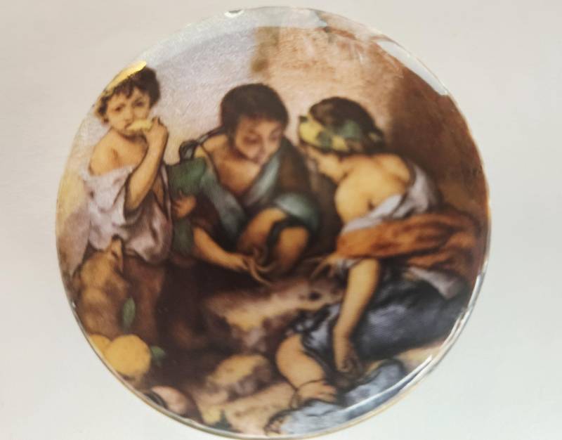 Vintage Taschenbuch Spiegel Make-Up Kompakt Mit Pop Up Mechanismus Renaissance Künstler Bartholome Esteban Murillo "Boys Playing Dice" Vintage Taschenbuch Spiegel Make-Up Kompakt Mit Pop Up Mechanismus Renaissance Künstler Bartholome Esteban Murillo "Boys Playing Dice" von AyCarambaGifts