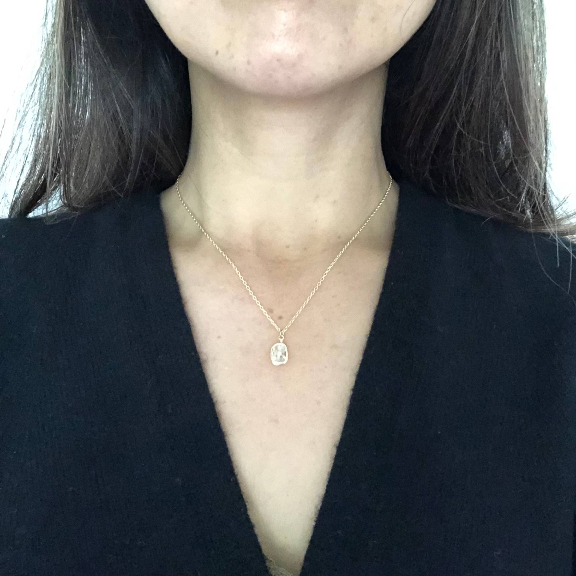 Gestapelte Roh Herkimer Diamant Halskette/Zarte Edelstein April Birthstone Draht Gewickelt Anhänger Zierliche Stein Gestapelte Roh Herkimer Diamant Halskette/Zarte Edelstein April Birthstone Draht Gewickelt Anhänger Zierliche Stein von AyaKazari
