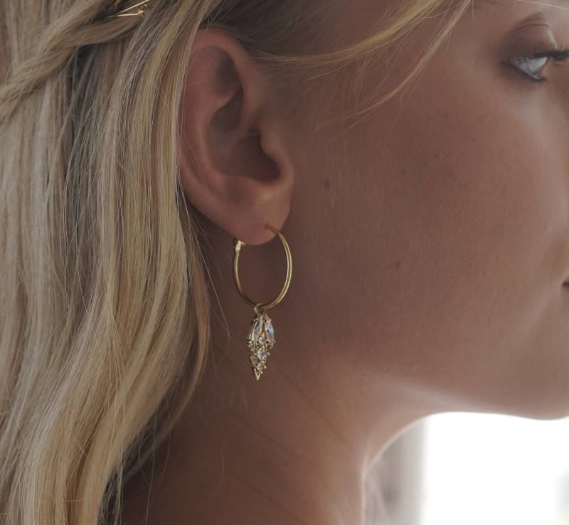 Braut Creolen von Ayajewellery