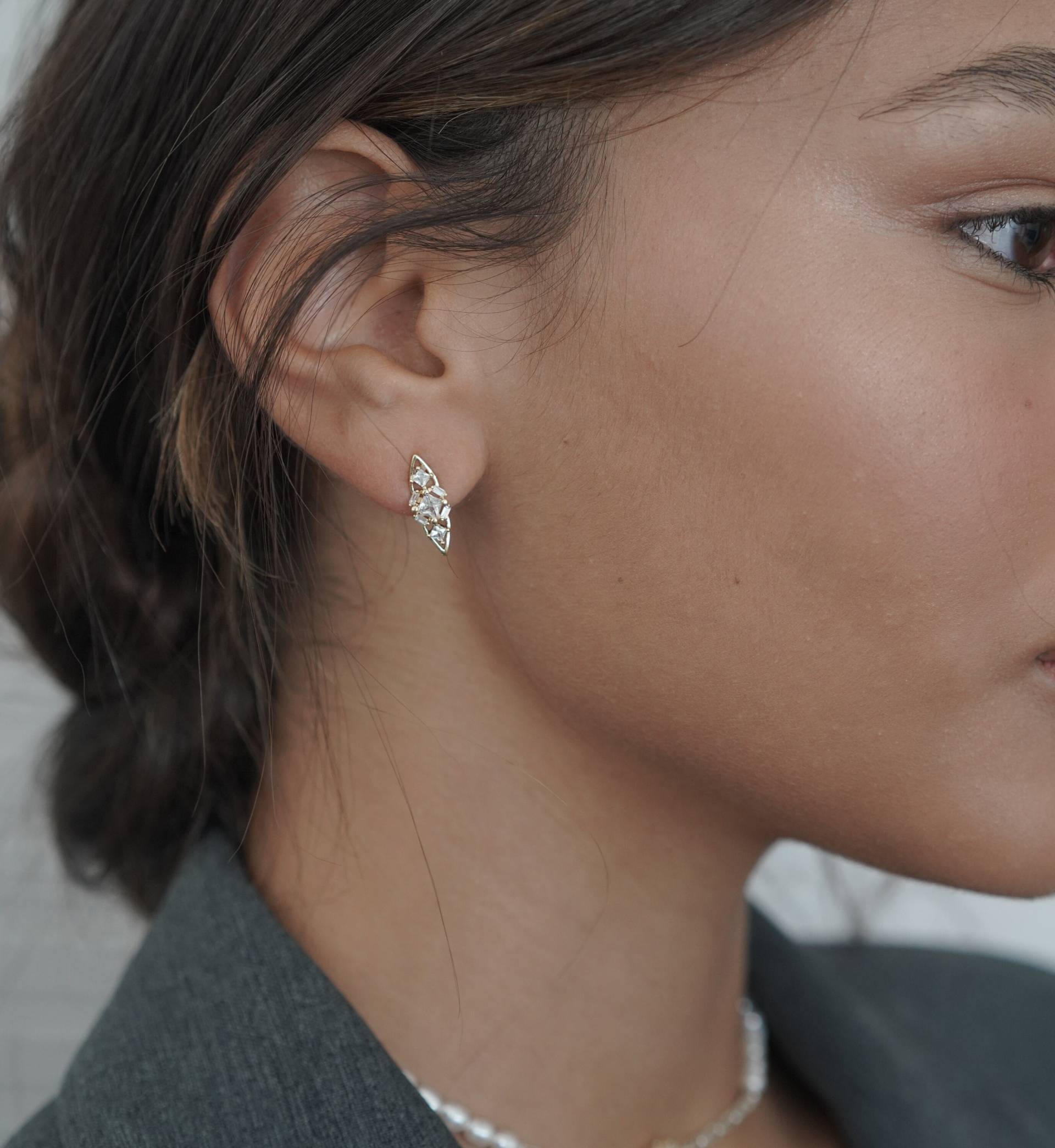 Braut Ohrstecker von Ayajewellery