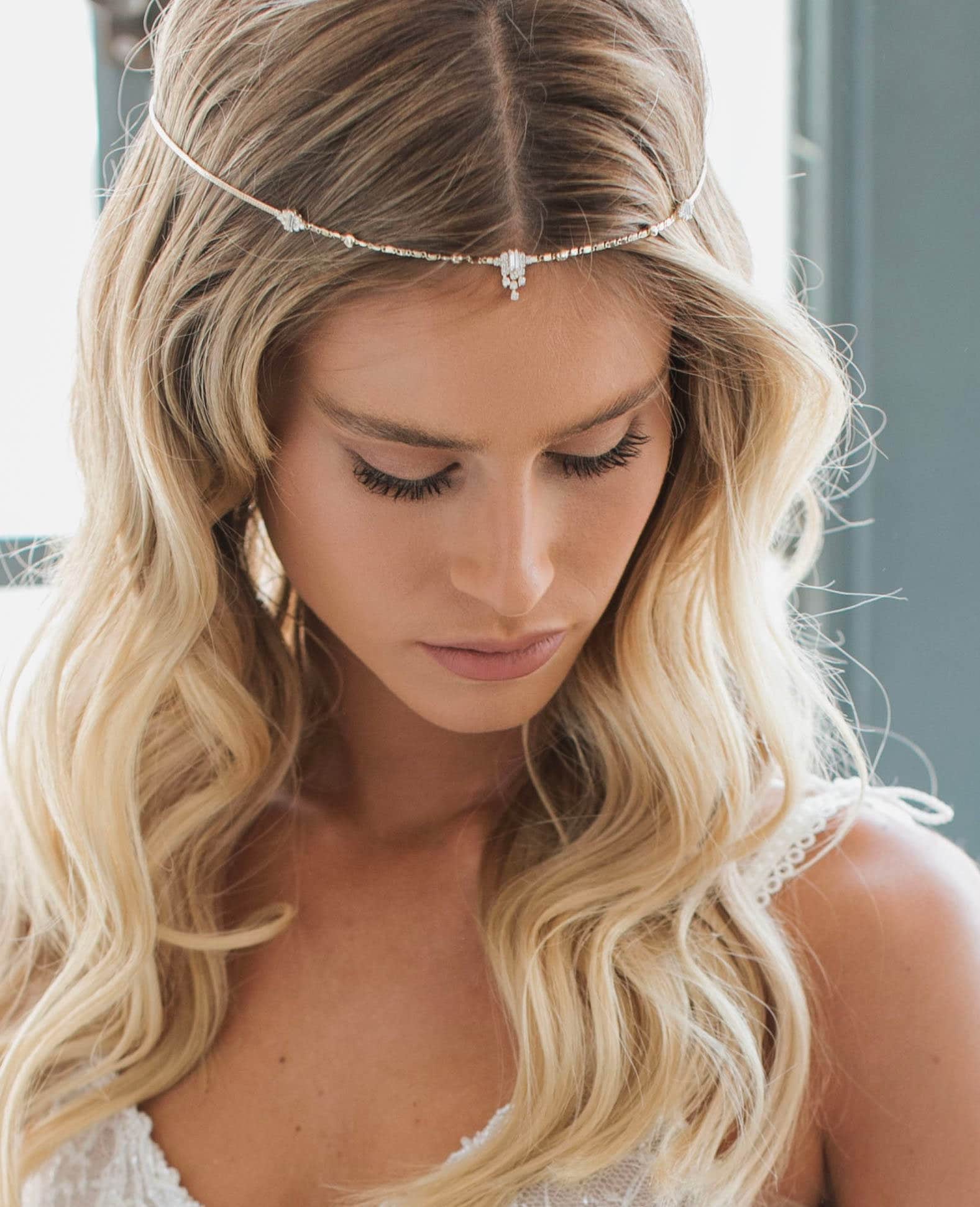 Braut Stirnschmuck Kopfschmuck von Ayajewellery