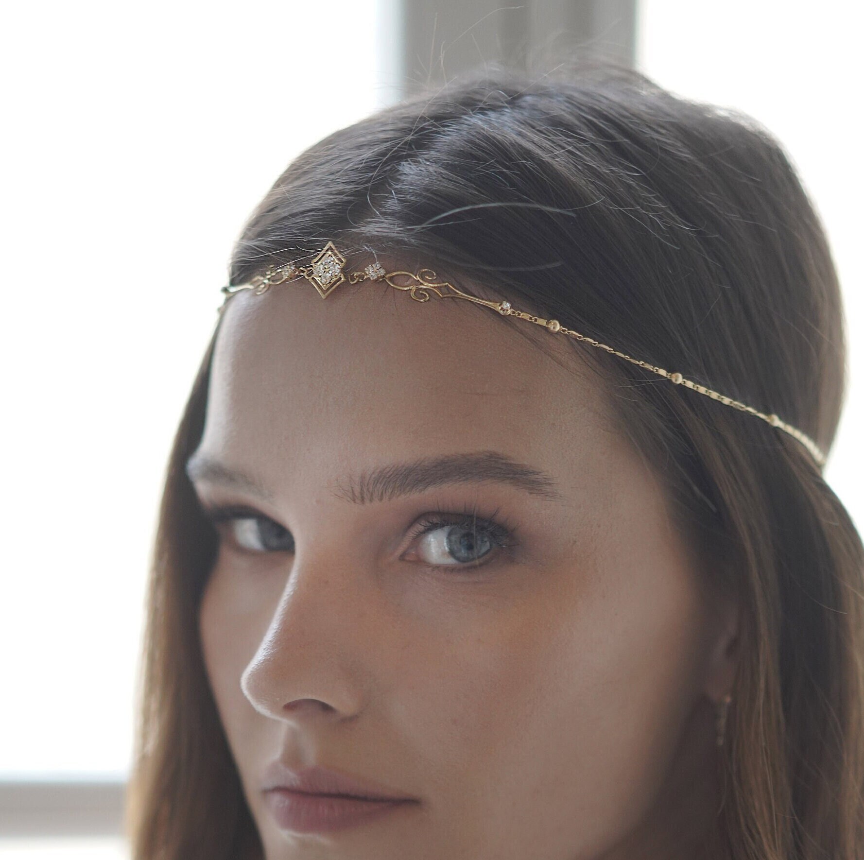 Braut Stirnschmuck von Ayajewellery